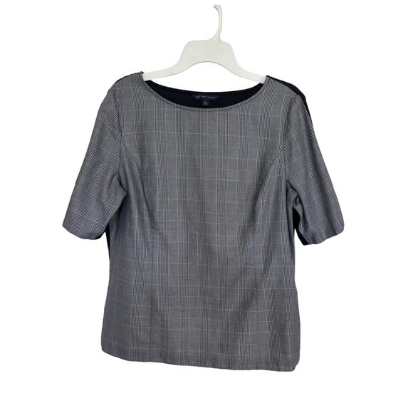 Brooks Brothers 346 Houndstooth Print Blouse Women’s Size 16 Classic Old Money - Picture 1 of 6